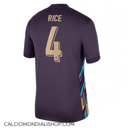 Maglie da calcio Inghilterra Declan Rice #4 Seconda Maglia Europei 2024 Manica Corta